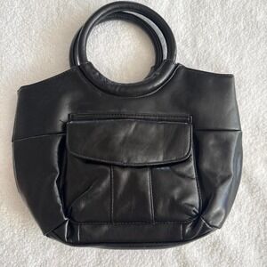 Y2k Cato black faux leather handbag